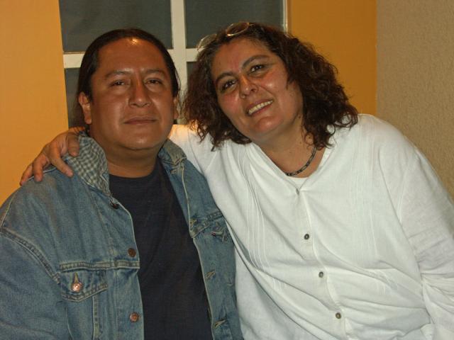 Martin Barrios de CDHLVT y Milisa Villaescusa de MUTUAC