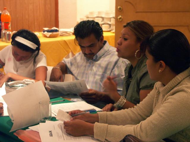 Trabajando en grupo